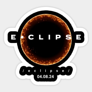 USA Solar Eclipse 2024 Total Solar Eclipse April 4.08.24 Sticker